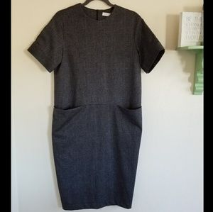 Asos Gray Dress with Oversized Pockets